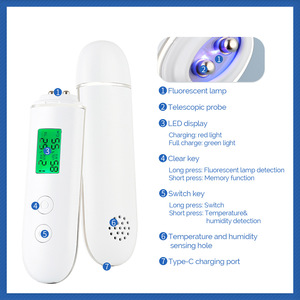 Portable Digital Skin Analyzer for Moisture, Oil, Elasticity, Fluorescence and Skin Age Testing - Product Image 5