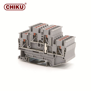Kết nối điện rpv đẩy trong thiết bị đầu cuối dây nối 2.5 mét kết hợp Din Rail mùa xuân Push-in khối thiết bị đầu cuối - Product Image 1