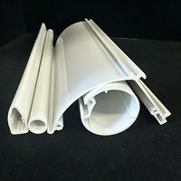 Pièces détachées pour stores enrouleurs en plastique fournies par le fabricant, profilés extrudés pour rails supérieurs et inférieurs pour projets de stores de fenêtre