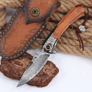 Coltello Pieghevole EDC Bochen 2026 in Acciaio Damascato Forgiato Silver Drake-Survival Blade <span class=keywords><strong>per</strong></span> Campeggio, Caccia e Attività all'Aperto - Product Image 2
