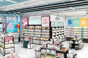 19-ZMS-A Design di Lusso per Negozi di Bellezza Serie Zhimei Arredamento Interno Vetrina Espositiva per Cosmetici e Profumi - Product Image 6