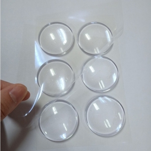 6 unidades/bolsa Almohadillas de silicona anticolisión y silenciadoras - Amortiguadores para manijas de puerta, Adhesivos para puertas de refrigerador, Tope de puerta, Protector de pared trasera para puertas de armario - Product Image 2