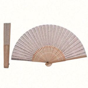 Custom Printed Folding <b>Fan</b> Party Promotional Gift Spanish Mini Portable Small Bamboo Silk Fabric <b>Hand</b> <b>Fan</b> - Product Image 1