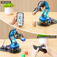 Hiwonder LeArm, Brazo Robótico de Programación Educativa STEM, Brazo Robótico de IA de 6 Grados de Libertad, Kit de Brazo Robótico DIY con Tutoriales Detallados y Código Fuente