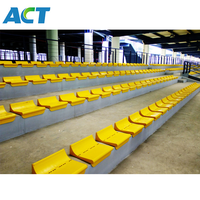 Sièges de stade à dossier bas, design économique, chaises en plastique pour stades sportifs