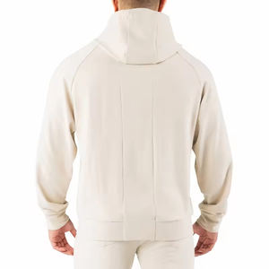 Low MOQ Custom Gym Sport Blank Mens Oversize <b>Hoodie</b> High Quality No Drawstring Heavyweight Plus Size Men's Hoodies - Product Image 4