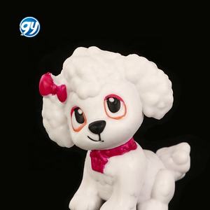 9 piezas cachorro perro figura <span class=keywords><strong>Anime</strong></span> dibujos animados perrito muñeca juguete pastel Mini paisaje ornamento - Product Image 5