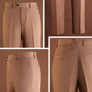 Pantaloni Eleganti da <span class=keywords><strong>Uomo</strong></span> Professionali 2026 Slim Fit a Gamba Dritta per Ufficio, Matrimonio, Ballo di Fine Anno, Feste e Abbigliamento Formale - Product Image 5