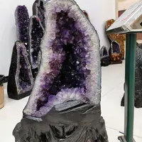Reiki Crystal Ambachten Natuurlijke Grote Amethist Geode Uruguay Amethist Cluster Geode Voor Fengshui En Woondecoratie