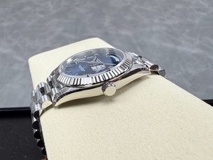 high top quality luminous watch Waterproof VS Factory 40mm 904L Steel 3235 Movement Roman blue Diver watch - Product Image 3