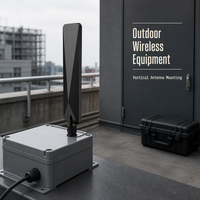 Antenne WiFi externe 2.4G 5.8G IP67 avec connecteur à vis, puissance d'entrée 50W pour équipement sans fil
