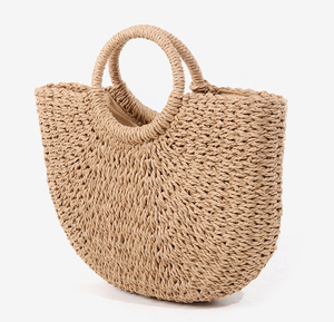 Borsa da Spiaggia Donna 2024 Personalizzata alla Moda, Borsa Estiva in Rafia Intrecciata - Product Image 6