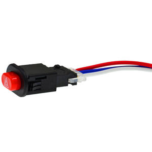 Warning Emergency Lamp Signal Flasher Motorcycle Hazard <b>Light</b> Double Flash Button Switch with 3 <b>Wires</b> Universal 12V CR Brand - Product Image 4