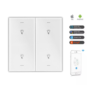 2025 Neuestes Alexa Apple-Smart-Switch-Homekit-Gerät Us Eu Smart Wall Switch und <span class=keywords><strong>Soker</strong></span> Tuya Smart Switch 8 Gang 4 Gang 4 Scence - Product Image 2