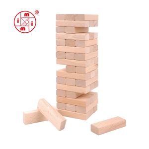 Jogo de tabuleiro de madeira colorido, jogo de tabuleiro para crianças com bloco de construção - Product Image 3