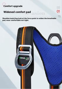 Sabuk keselamatan perlindungan jatuh seluruh tubuh, sabuk <span class=keywords><strong>Harness</strong></span> keamanan untuk menjaga keamanan di luar ruangan, pengiriman cepat, tali pengaman - Product Image 3