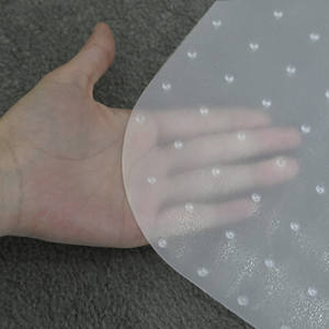 سجادة كرسي شفافة مقاومة للماء من البلاستيك PVC، واقي أرضية مضاد للانزلاق، سجادة مكتبية صديقة للبيئة شفافة - Product Image 3