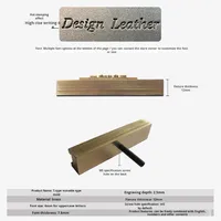Nouvelle presse à chaud à plat Hanshu AC 220V pour cuir, machine de gaufrage, moule à lettres PVC/PU, logo, estampage de date, estampage à chaud, moule en laiton