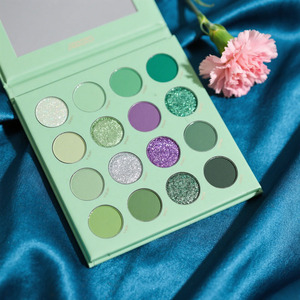 กลิตเตอร์อายแชโดว์สีเขียวด้านปราศจากแป้งทาหน้า16สีออกแบบได้ตามที่ต้องการ - Product Image 2
