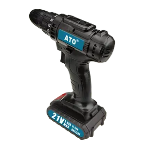 ATO A1013-21 tangan portabel alat listrik anti-getaran menangani obeng listrik kompak tanpa kabel bor Impact mesin