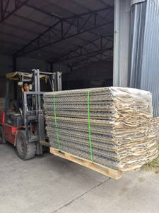 Barrières défensives pour la <span class=keywords><strong>protection</strong></span> des rivières, matériau géotextile vert/sable, fil de fer galvanisé, soudage, pliage - Product Image 5