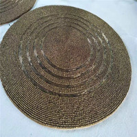 Vente directe d'usine traitement et tapis perlé personnalisé fait à la main tasse Matdishes disque Pad dîner drapeau tapis de Table thé tapis de Table 199