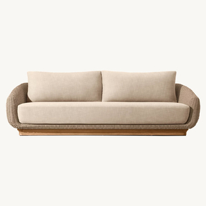Set di Divani da Esterno in <span class=keywords><strong>Rattan</strong></span> Intrecciato per Hotel di Lusso, Set di Divani da Giardino Impermeabili, Set di Mobili da Giardino Moderni per Villa - Product Image 4