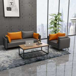 Conjunto <span class=keywords><strong>de</strong></span> Sofá y Mesa <span class=keywords><strong>de</strong></span> Centro Moderno y Sencillo para Sala <span class=keywords><strong>de</strong></span> Recepción Empresarial, Área <span class=keywords><strong>de</strong></span> Descanso para Invitados, Hotel, Salón <span class=keywords><strong>de</strong></span> Belleza, Banco - Product Image 2