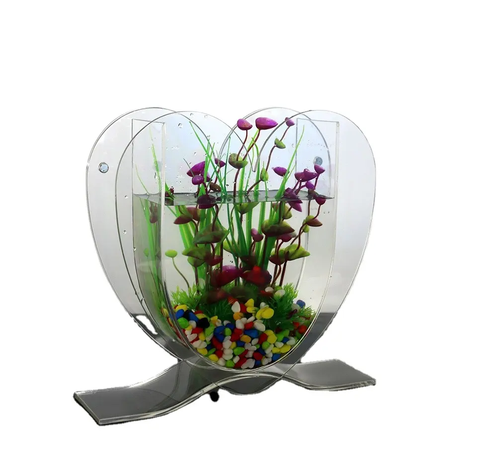 China suppliers hot sale plastic glass new view fish tank marine fish tank for home decoration