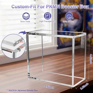Modern Acrylic Floor Standing Trading Card Game Box <b>Display</b> Case Dustproof UV Protection Moisture Resistant Scratch Proof - Product Image 3