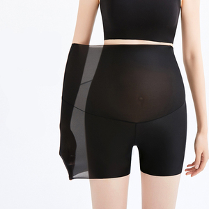 Venta al por mayor de todo tipo de crema de maternidad Seamless Over Bump Shorts Embarazo Ejercicio Yoga Shorts Mujeres Muslo Shapewear - Product Image 5