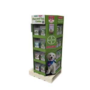 Cardboard Shop Display <b>Stands</b> Corrugated <b>Drinks</b> Snacks Water PDQ Quarter Half Pallet Display Stacking for Supermarket Promotion - Product Image 3