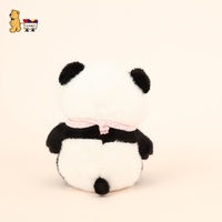 Écharpe en peluche panda ultra-douce personnalisée jouet anti-stress d'anniversaire en tissu et feutre de silicone plastique coton PP