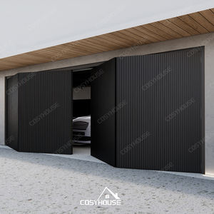Porte de garage moderne à ouverture basculante pour maison résidentielle avec design de panneaux minimaliste - Product Image 2