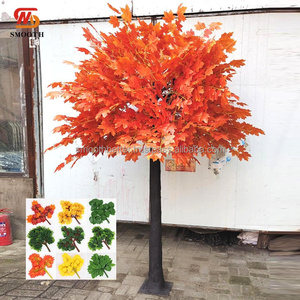 Mịn Maillard Mùa Thu Nâu Cam Maple Lá Cây Nhân Tạo Maple Cây Cho Đám Cưới Các Sự Kiện Trang Trí - Product Image 1