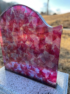 Lápida de cristal única moderna pequeña lápida moderna monumento Niño/Bebé/perro venta al por mayor suministro funerario lápidas monumentos - Product Image 3