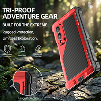 Nouvelles ventes chaudes Coque de protection en métal pliable de haute qualité avec film protecteur d'écran Robuste Durable Coque de téléphone lourde pour Galaxy Z Fold8