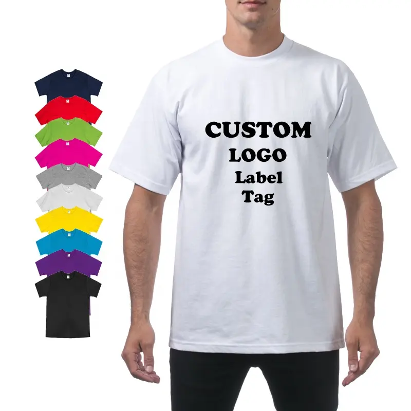 Premium Blank T-Shirt Großhandel Günstige Baumwolle Männer Custom Siebdruck Pre Shrunk T-Shirt