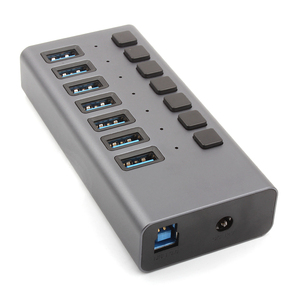 Skyvision con interruttore 3.0 Hub USB 7 porta indicatore LED per Laptop mac mini Pc accessori per Computer USB C 3.0 docking Station - Product Image 4