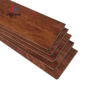 Eco-friendly multilayer mixed material wooden pattern waterproof spc flooring
