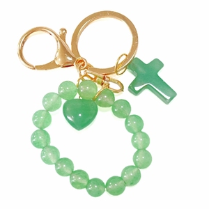 พวงกุญแจหยกอะเวนทูรีนสีเขียวแบบพกพาของขวัญส่งเสริมธุรกิจ - Product Image 4