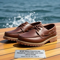Chaussures bateau classiques haut de gamme en cuir pleine fleur à lacets, confortables, basses, antidérapantes, résistantes à l'abrasion, respirantes et désodorisantes