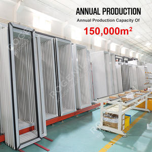 Société <span class=keywords><strong>de</strong></span> services personnalisés Chariot à lattes magnétiques pliantes verticales Grille d'empilage verticale en aluminium Portes <span class=keywords><strong>de</strong></span> <span class=keywords><strong>garage</strong></span> moustiquaires - Product Image 5