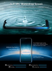 Haute Qualité LEAGOO <span class=keywords><strong>M12</strong></span> 2 GO + 16 GO Visage D'identification 5.7 pouces Goutte D'eau Écran Android 9.0 Crépuscule - Product Image 6