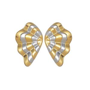 Pendientes de Acero Inoxidable <span class=keywords><strong>con</strong></span> Baño de Oro Real de 18K, Diseño de Ala de Lazo, Ligeros, de Lujo, <span class=keywords><strong>con</strong></span> Estampado de Cebra, Resistentes a la Decoloración, Joyería para <span class=keywords><strong>Mujer</strong></span> - Product Image 5
