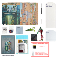 Kit de bricolage en bois éco-responsable For Haven Zero, puzzle 3D, mini-maison de bibliothèque découpée au laser, pour serre-livres, à partir de 14 ans