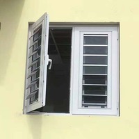 Fenêtre à persiennes en aluminium et verre sur mesure pour une ventilation naturelle