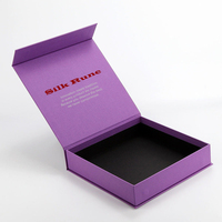 Boîte cadeau magnétique pliable écologique et recyclable avec doublure en carton rigide et éponge, logo personnalisé pour les cadeaux