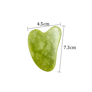 Logotipo personalizado <span class=keywords><strong>Guasha</strong></span> raspado cara cuerpo masaje herramienta corazón Gua Sha Xiuyu Natural Bian Jade piedra - Product Image 2
