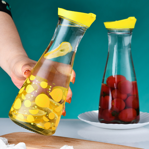 1L botella de vidrio transparente para elaboración casera con tapa de rosca de plástico para agua de limón naranja Tequila venta a granel - Product Image 4